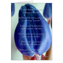 Blue Tulips Will You Be My Bridesmaid Greeting Cards