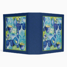 Blue Tuscan Kitchen Recipe Binder