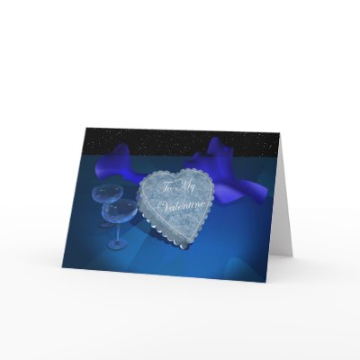 Blue Valentine Fantasy Greeting Cards by niagaragirl