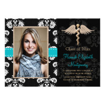 Blue Veterinary Vet School Graduation Announcement