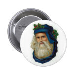 Blue Victorian Santa Pins