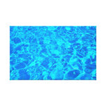 blue water background Stretched Canvas Print