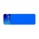 BLUE WATER BUBBLES WATER FRESH CLEAR DIGITAL CUSTOM RETURN ADDRESS LABELS