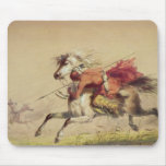 Blue Water Creek Battle By Alfred Jacob Miller Mouse Pads