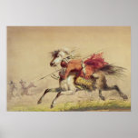 Blue Water Creek Battle By Alfred Jacob Miller Posters