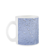 Blue Water Droplets Mugs