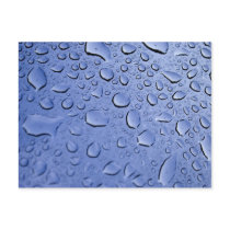 Blue Water Droplets