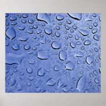 Blue Water Droplets