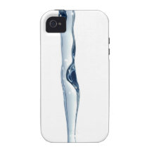 Blue Water Flow Isolated Over White Background Case-Mate iPhone 4 Case