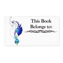 Blue Water Horse Book Label
