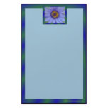 Blue Water Lily Stationery