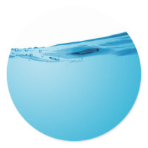 Blue water wave