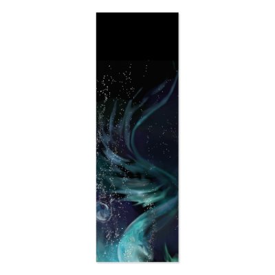 Blue Waters bookmark - Tale of a Mermaid Business Card Template by Flynn_the_Cat