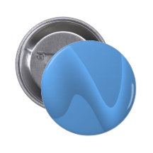 Blue Wave Abstract Image Design. Pinback Button