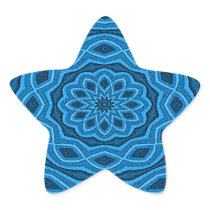 Blue Wave Mandala Sticker