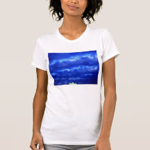 Blue Waves and Glowing Treetop by KLM Tees