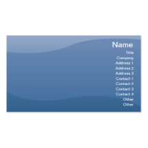 Blue Waves - Business Business Card Template