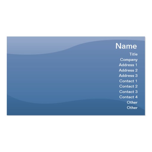 Blue Waves - Business Business Card Template