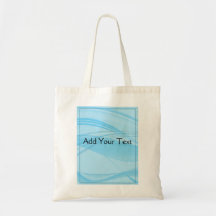 Blue Waves Canvas Bags