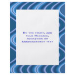 blue waves custom flyer