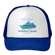 Blue Wedding Cruise Favours Hat