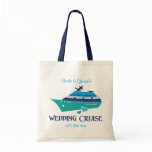 Blue Wedding Cruise tote Canvas Bag