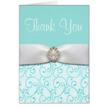 Blue Wedding Thank You Cards