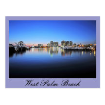 Blue West Palm Beach Post Cards