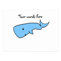 Blue whale post cards