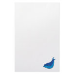 blue whale stationery design