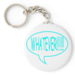 Blue Whatever Speech Bubble Keychains