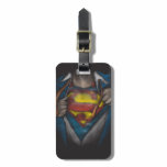 Blue White Crystal luggage tags