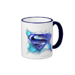 Blue-White Crystal Superman Logo mugs