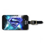 Blue White Crystal luggage tags