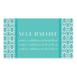 Blue&White Damask Business Card Templates
