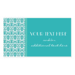 Blue&White Damask Business Card Templates