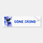 Blue & White Splashes Bumper Stickers