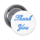 Blue White Thank You Design The MUSEUM Zazzle Gift Buttons