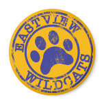 Blue Wildcats Refrigerator Art Holder Fridge Magnet