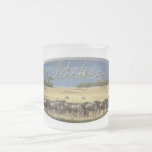 Blue wildebeest wildlife safari mugs