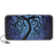 Blue willow tree. speeker travelling speakers
