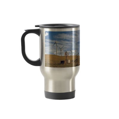 Blue Wind Travel Mug by buffaloworks