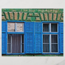 Blue windows flyer design