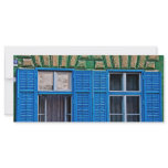 Blue windows rack card design