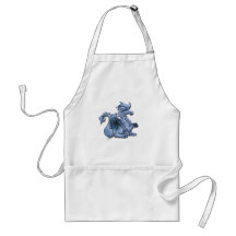 Blue Winged Dragon Apron