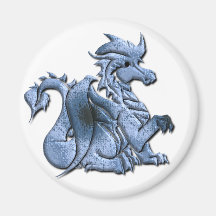 Blue Winged Dragon Magnet