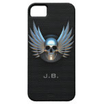 Blue Winged Skull iPhone 5 Case