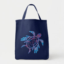 Blue Winged Turtle Dark Bags
