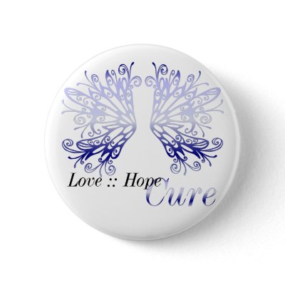 Blue Wings : Love Hope Cure Rheumatoid Arthritis Pins by mrssocolov