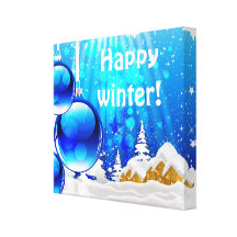 Blue Winter Canvas Print 2